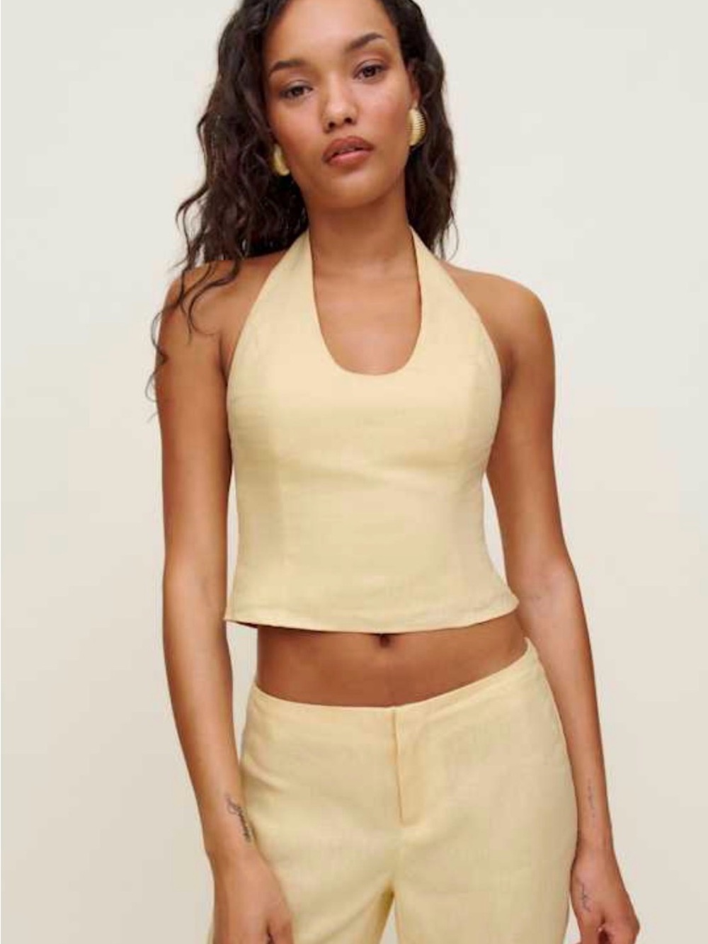 NWT Reformation Sasha Linen Top